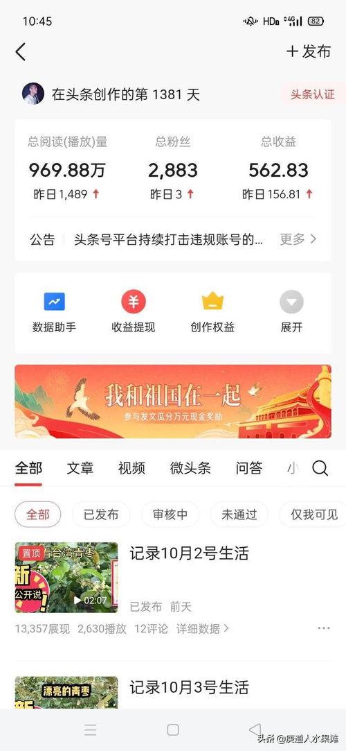 在头条发照片有收益吗,揭秘照片收益新途径